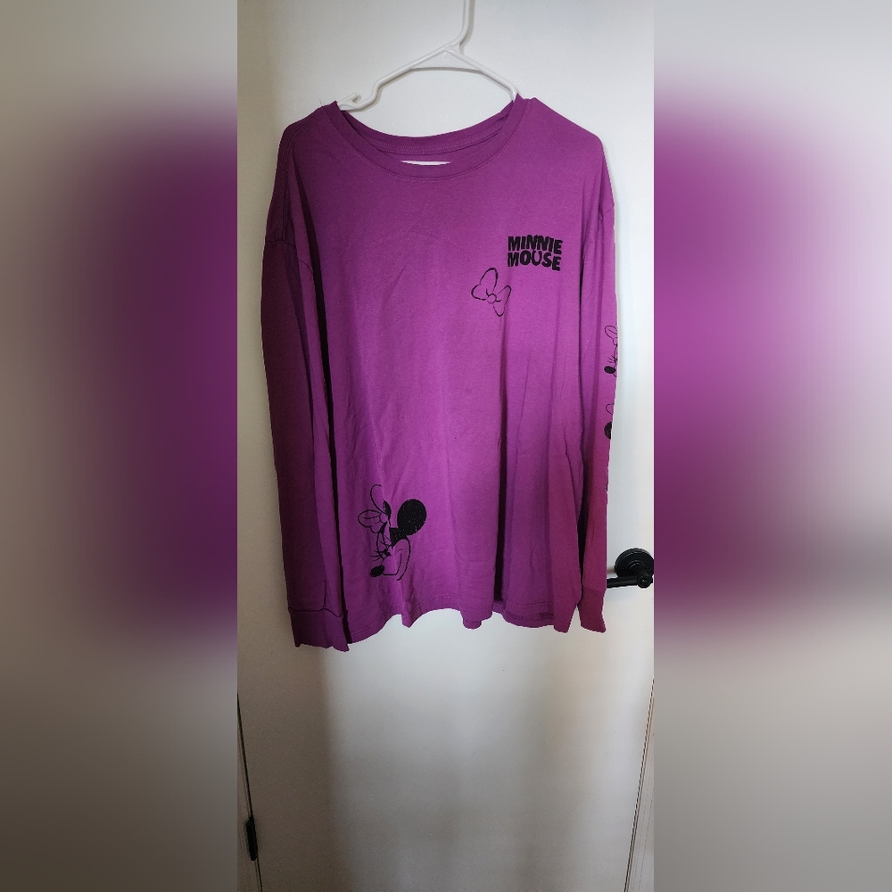 Disney Minnie Mouse Long Sleeve Tee - Purple